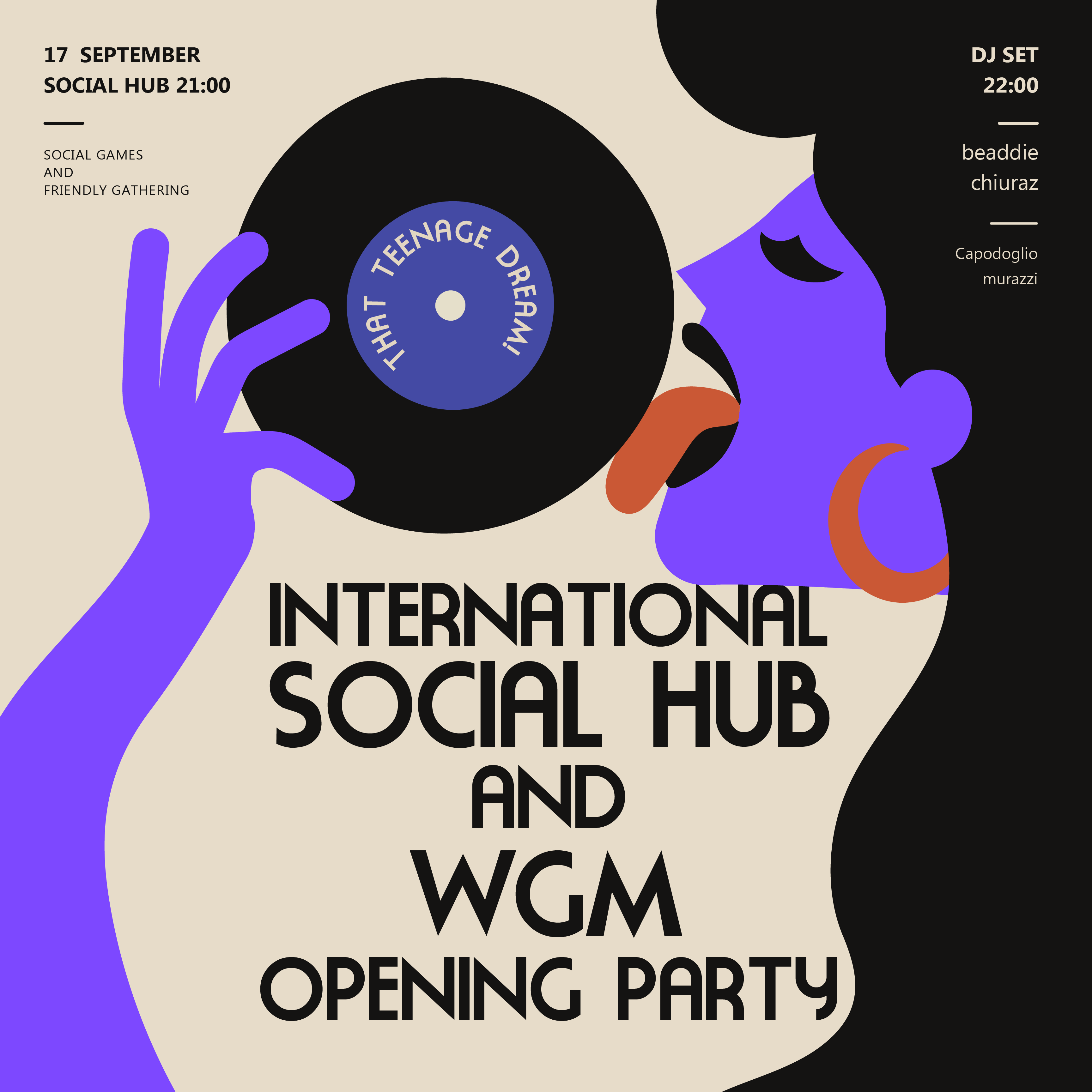 International Social Hub & WGM Opening Party 17 September